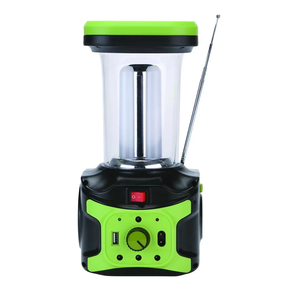 GS-906 MP3 Bluetooth Radyo USB Güneş Paneli Dahil Solar Enerjili Şarjlı Spot Fener görsel 3