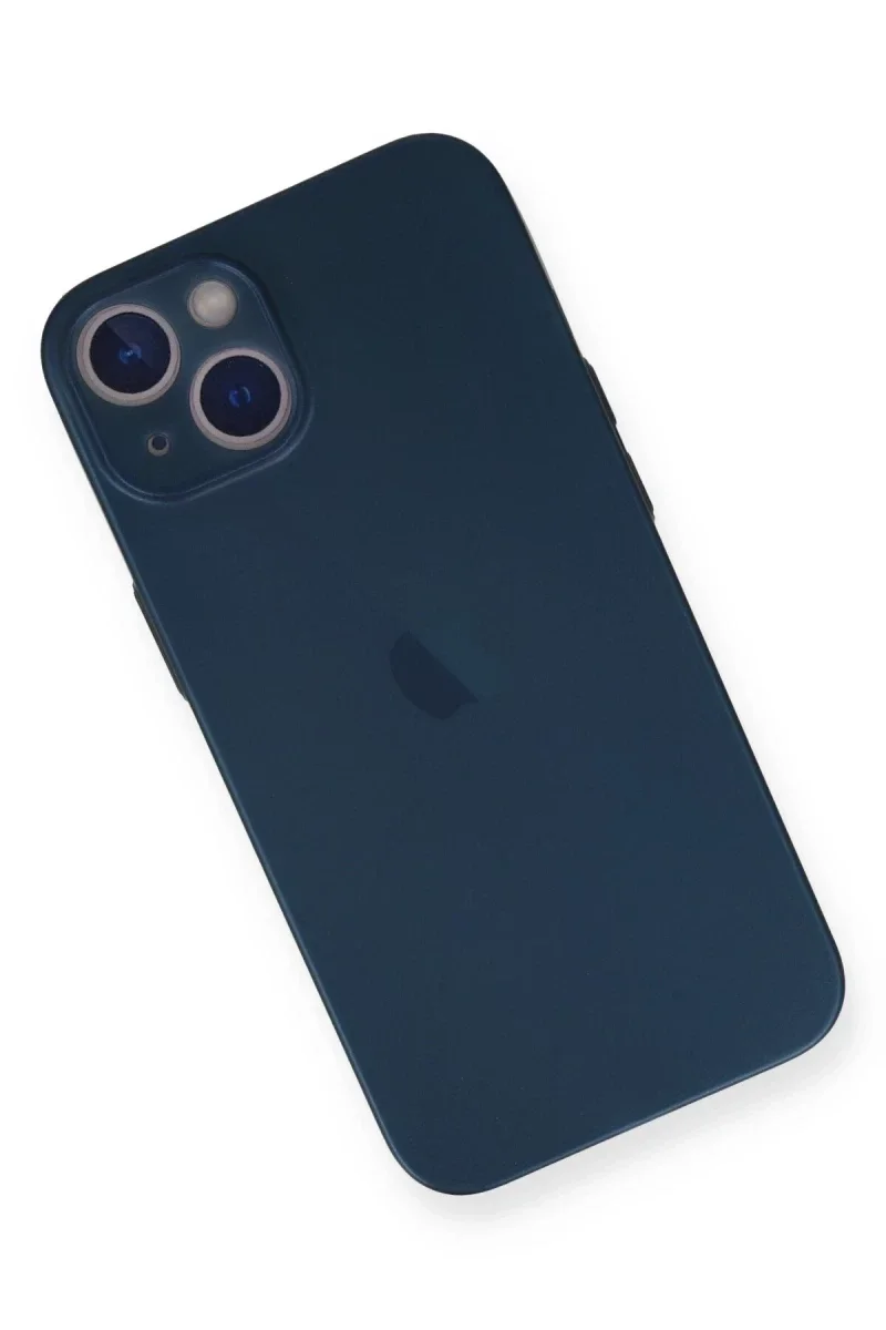 Apple iPhone 14 Plus Kılıf PP Ultra İnce Kapak - Mavi görsel 2
