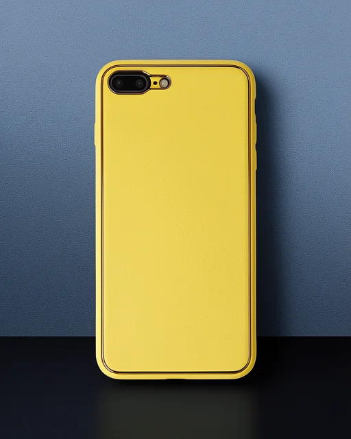 Apple İphone 7 Plus Kılıf Coco Deri Silikon Kapak - Sarı