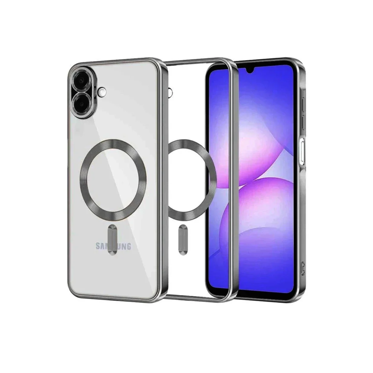 Samsung Galaxy A07 4G Kross Magneticsafe Kapak - Titan Gri