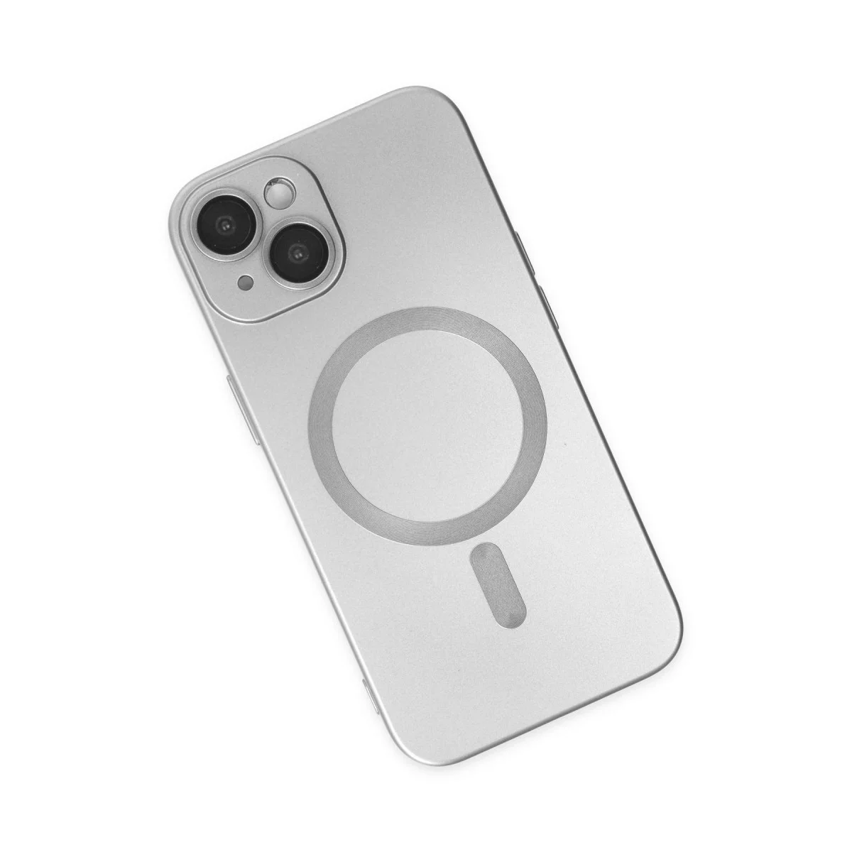 Apple İphone 14 Plus Kılıf Moshi Lens Magneticsafe Silikon - Gümüş görsel 3