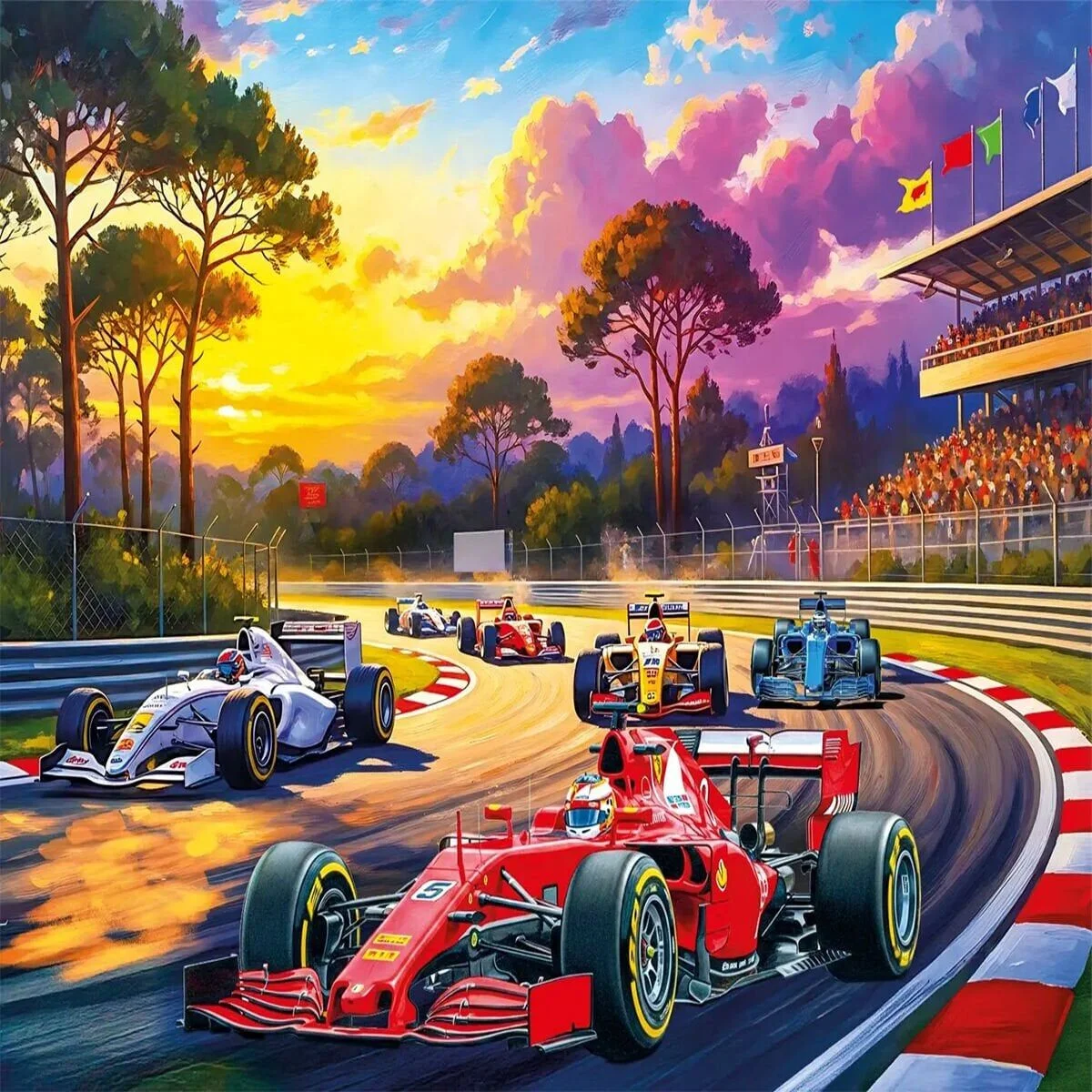 31505 Formula Racıng 100 Parça Puzzle görsel 2