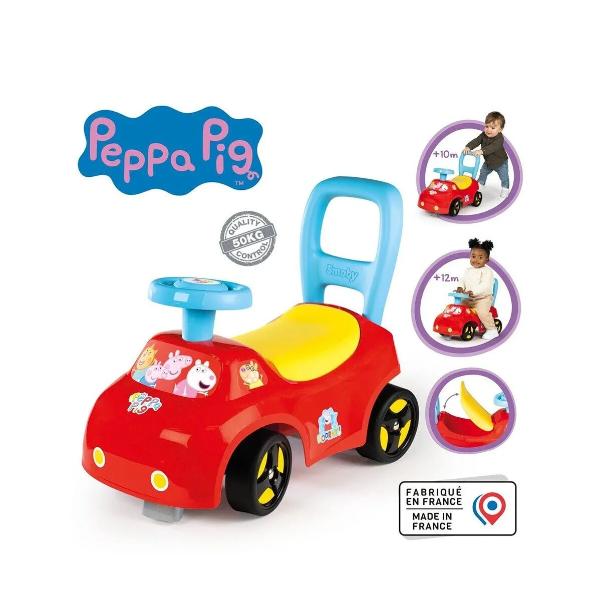 7600720550 Peppa Pig Auto Ride-On görsel 2