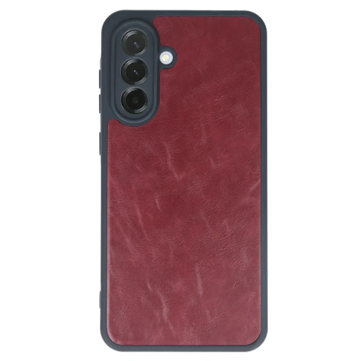 Samsung Galaxy A35 5G Kılıf Aras Deri Kapak - Bordo görsel 2