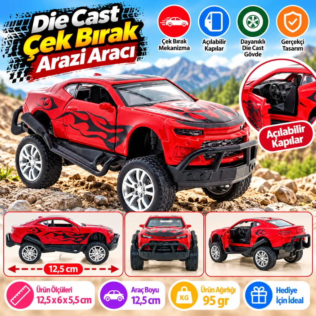 Çek Bırak Kırmızı Arazi Aracı (adet fiyatıdır)