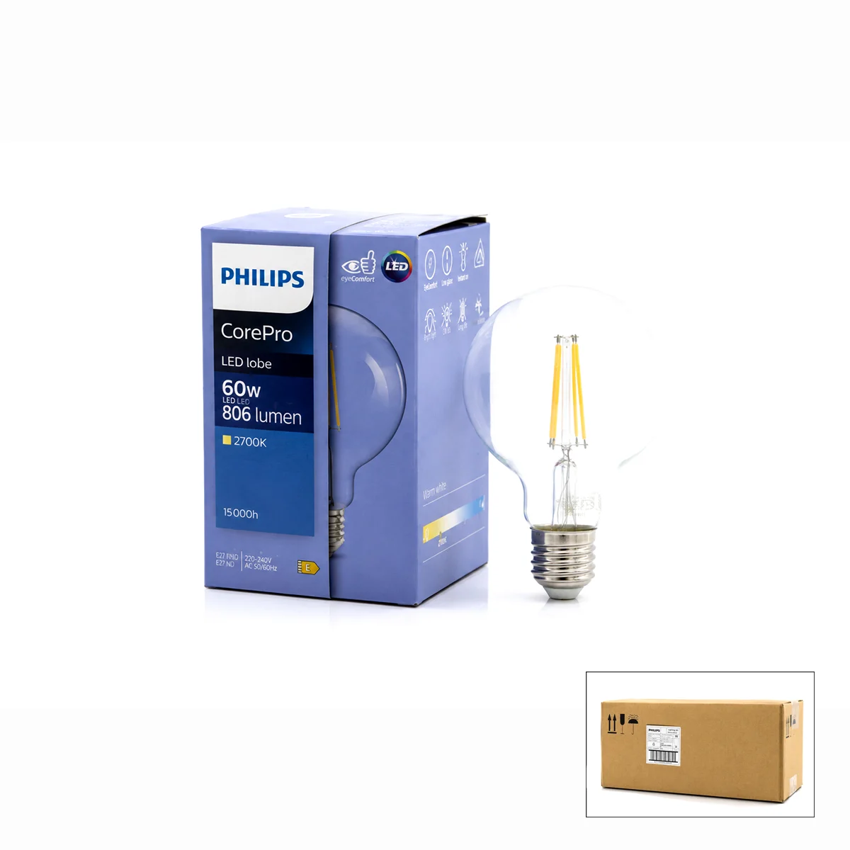 Filament Rustik G93 E27 LED Ampul 2700K görsel 4