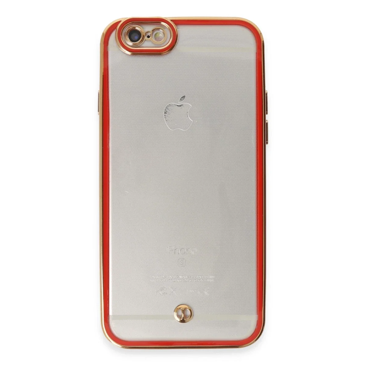 Apple iPhone 6 Kılıf Liva Lens Silikon - Kırmızı görsel 2