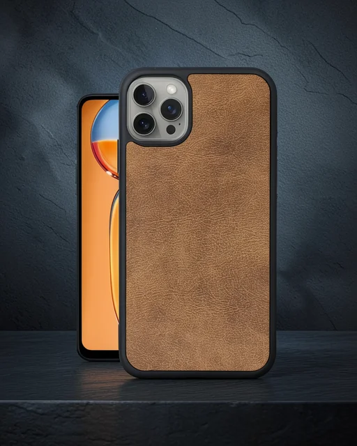 Apple İphone 14 Pro Max Kılıf Aras Deri Kapak - Taba