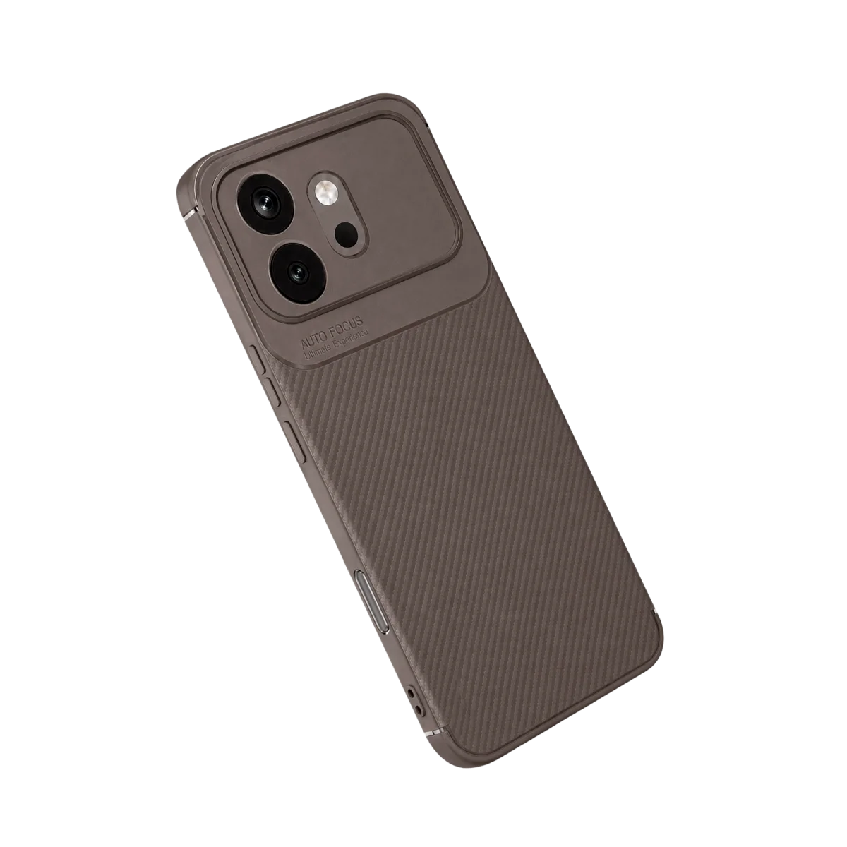 Huawei Honor 600 Auto Focus Karbon Kapak - Gri görsel 2