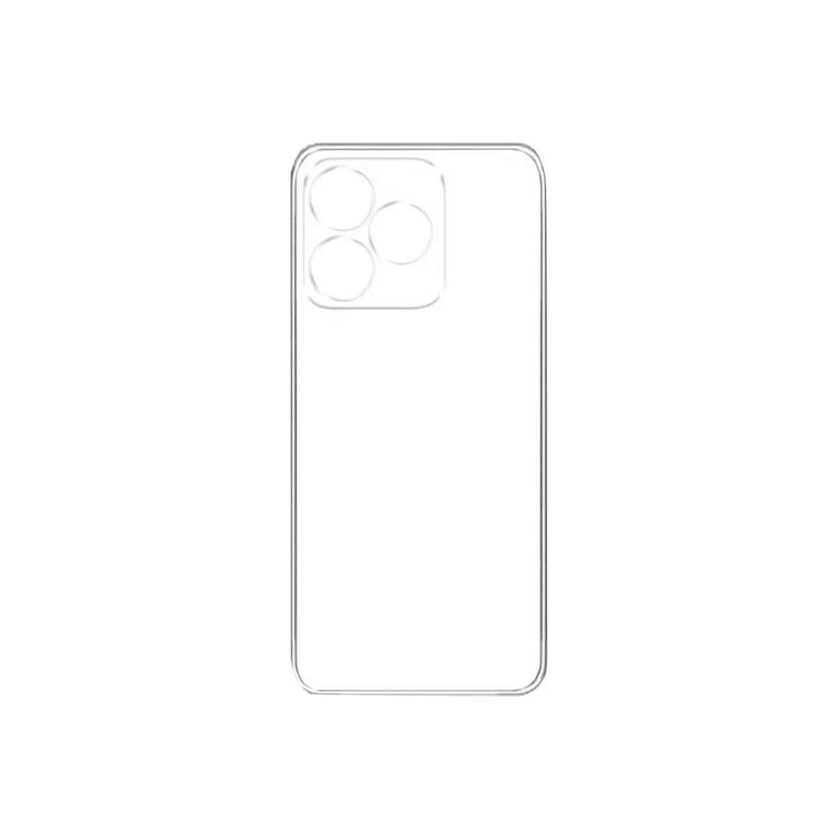 Realme C53 Kılıf Lüx Şeffaf Silikon görsel 3