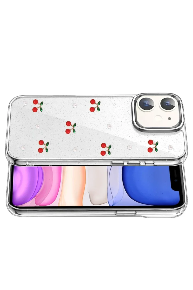 Apple iPhone 11 Fiyonk Desenli Kapak - Desen 9 görsel 3