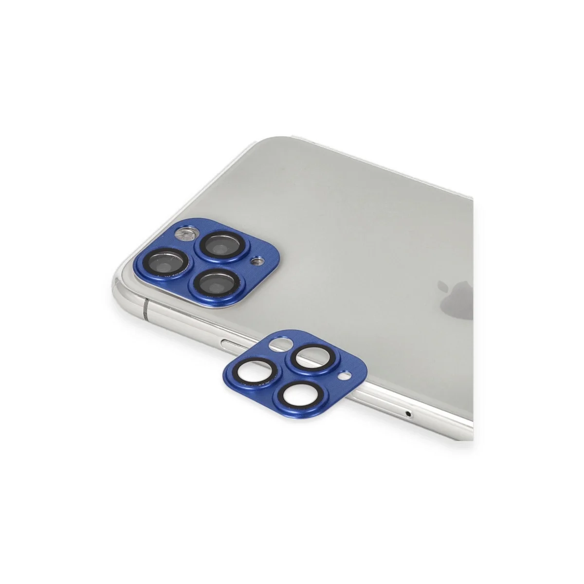 Apple İphone 11 Pro Max Pers Alünyum Kamera Lens - Lacivert