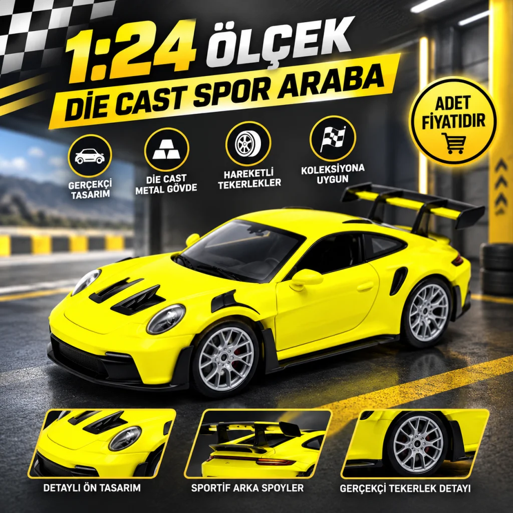 24122 1 24 Porsche 911 GT3 Rs 12 görsel 2