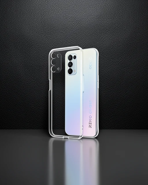 Oppo Reno 5 Pro Kılıf Lüx Şeffaf Silikon