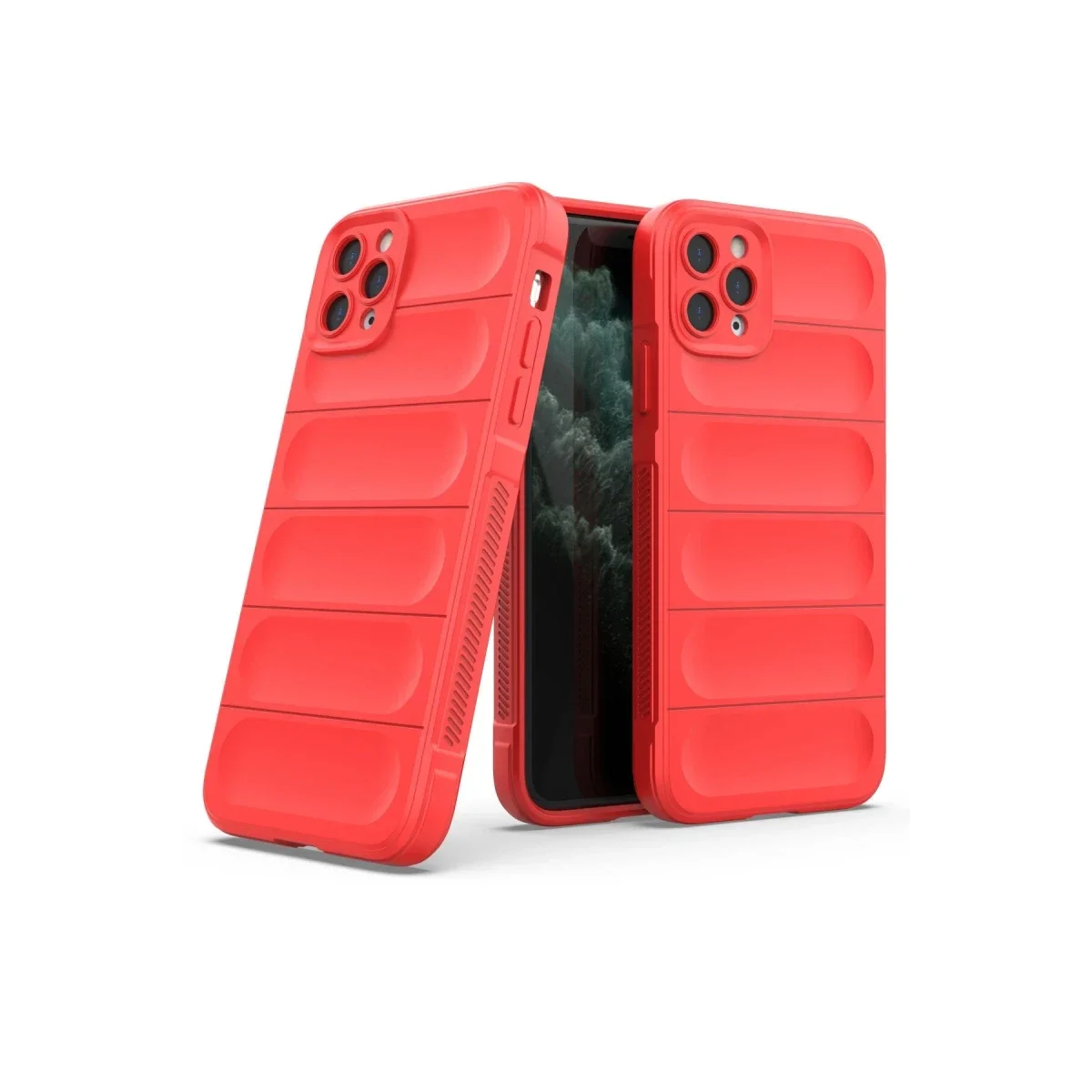Apple iPhone 11 Pro Kılıf Optimum Silikon - Kırmızı görsel 2
