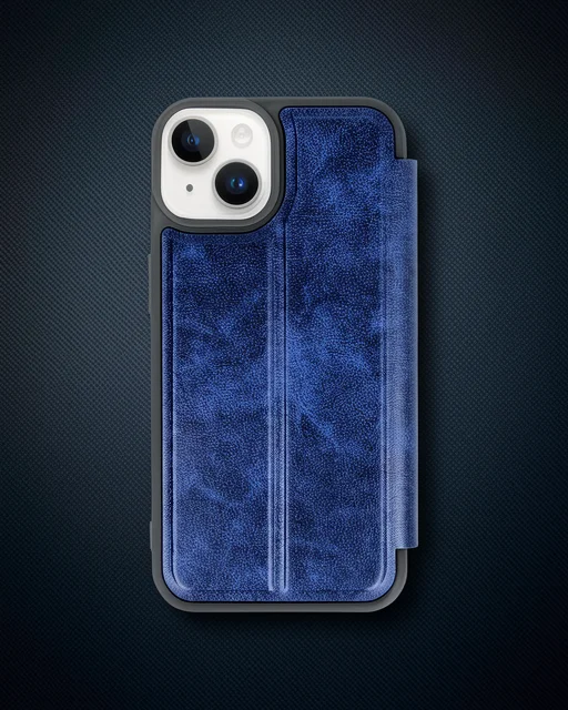 Apple İphone 14 Kılıf Flip Cover - Lacivert