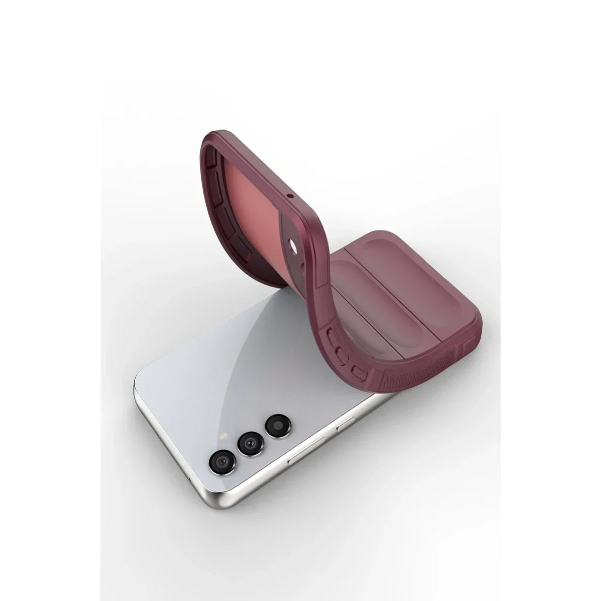 Samsung Galaxy A15 4G Kılıf Optimum Silikon - Bordo görsel 5