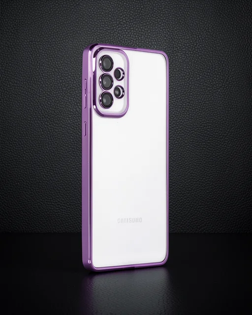 Samsung Galaxy A53 5g Kılıf Razer Lensli Silikon - Mor