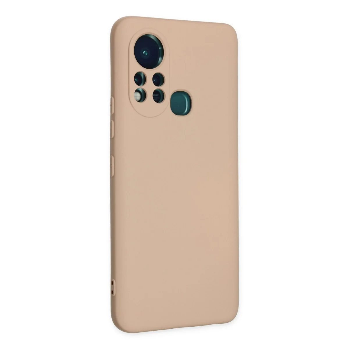 İnfinix Hot 11s Kılıf Nano İçi Kadife Silikon - Pudra görsel 2