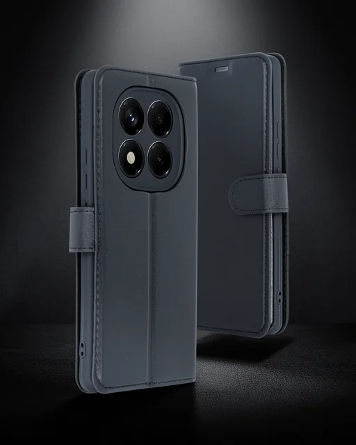 Xiaomi Redmi Note 14 Pro 5g Kılıf Trend S Plus Kapaklı Kılıf - Siyah