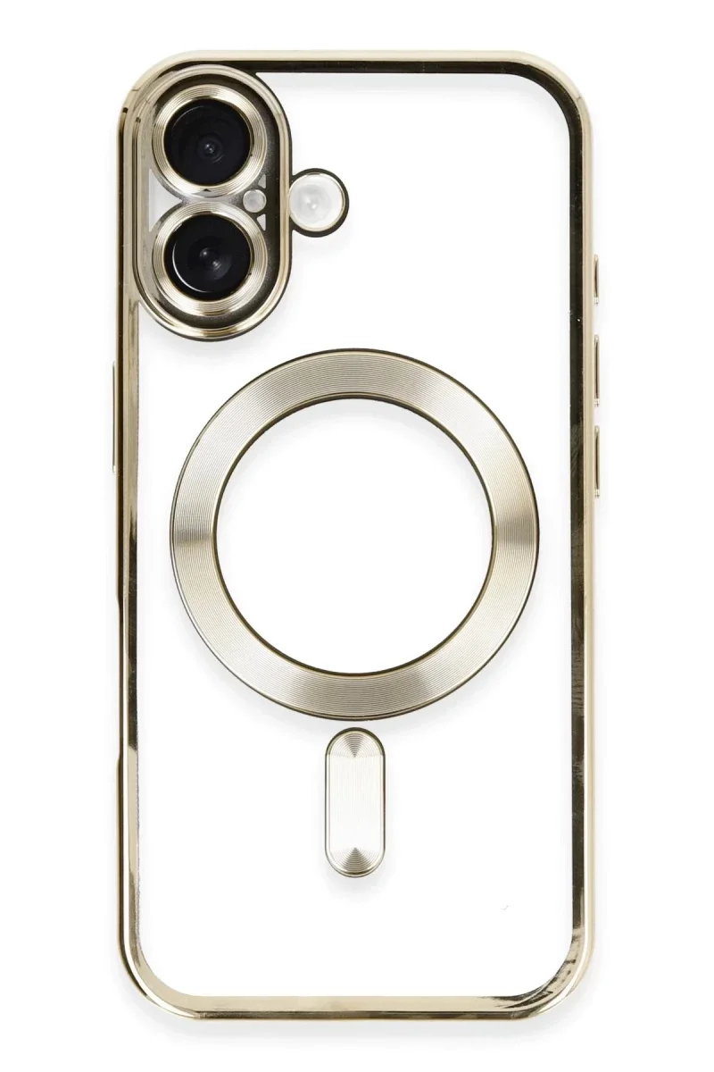 Apple iPhone 16 Kılıf Kross Magneticsafe Kapak - Gold