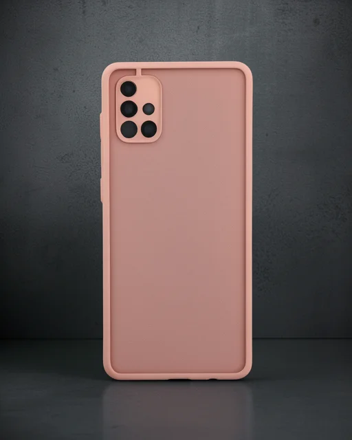Samsung Galaxy A71 Kılıf Montreal Silikon Kapak - Pembe