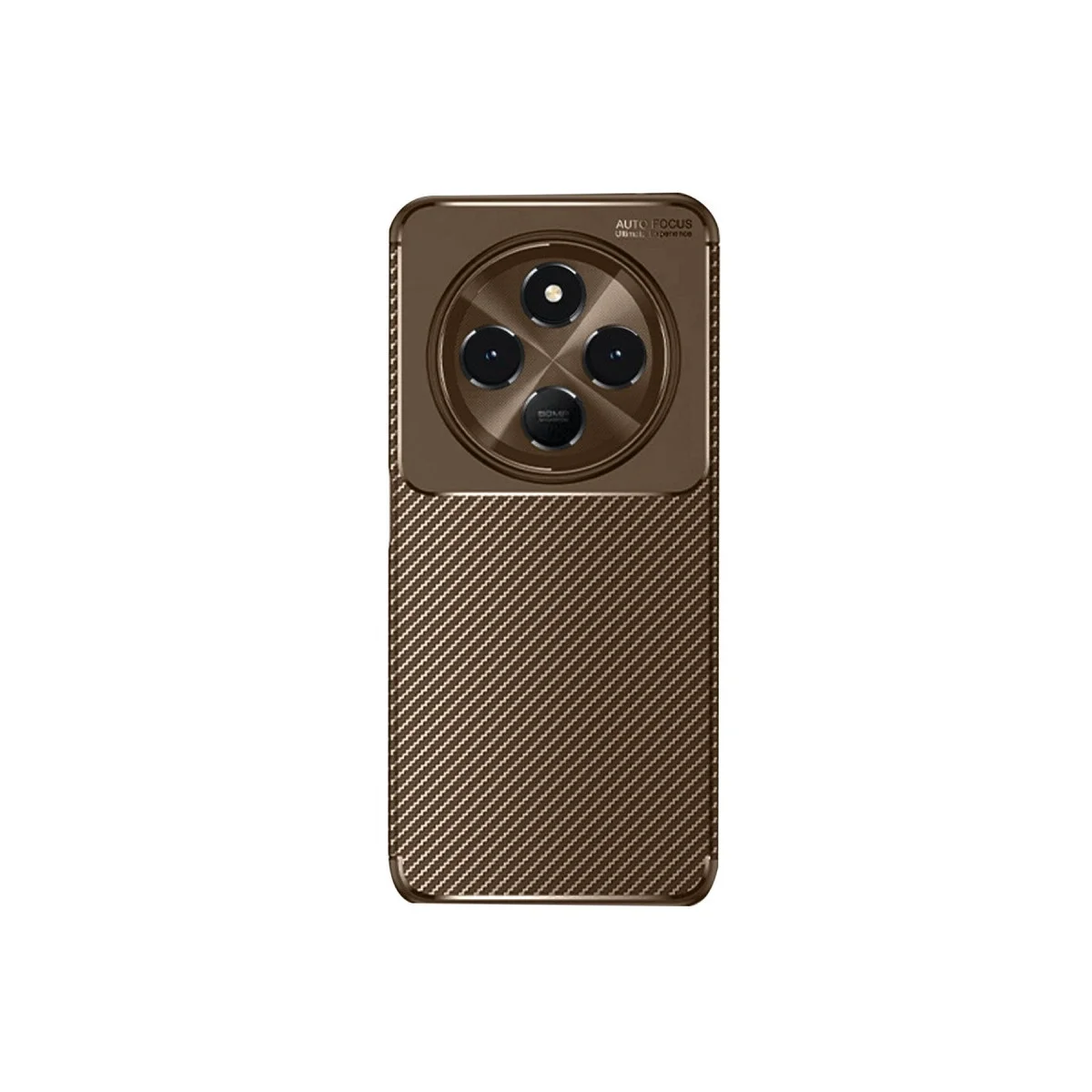 Xiao Red 14c Kılıf Auto Focus Karbon Kapak - Kahverengi