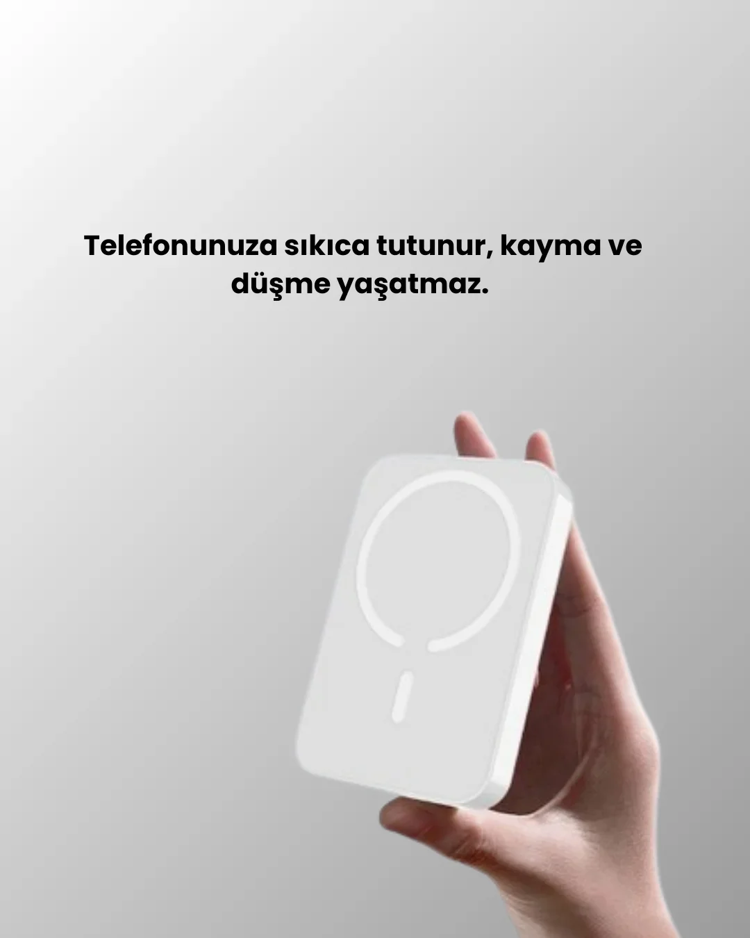 Ultra İnce Manyetik Powerbank Hızlı Şarj, Güçlü Tutuş, 10000 mAh Kapasite görsel 5