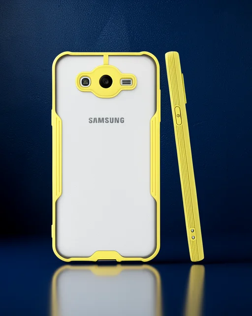 Samsung Galaxy J7 Kılıf Platin Silikon - Sarı