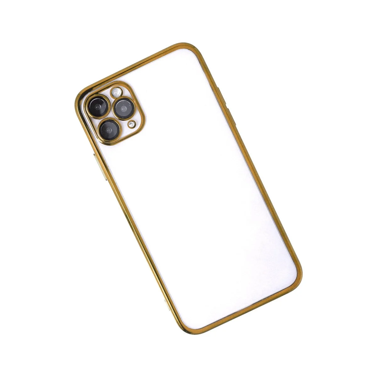 Apple İphone 11 Pro Kılıf Razer Lensli Silikon - Gold görsel 3