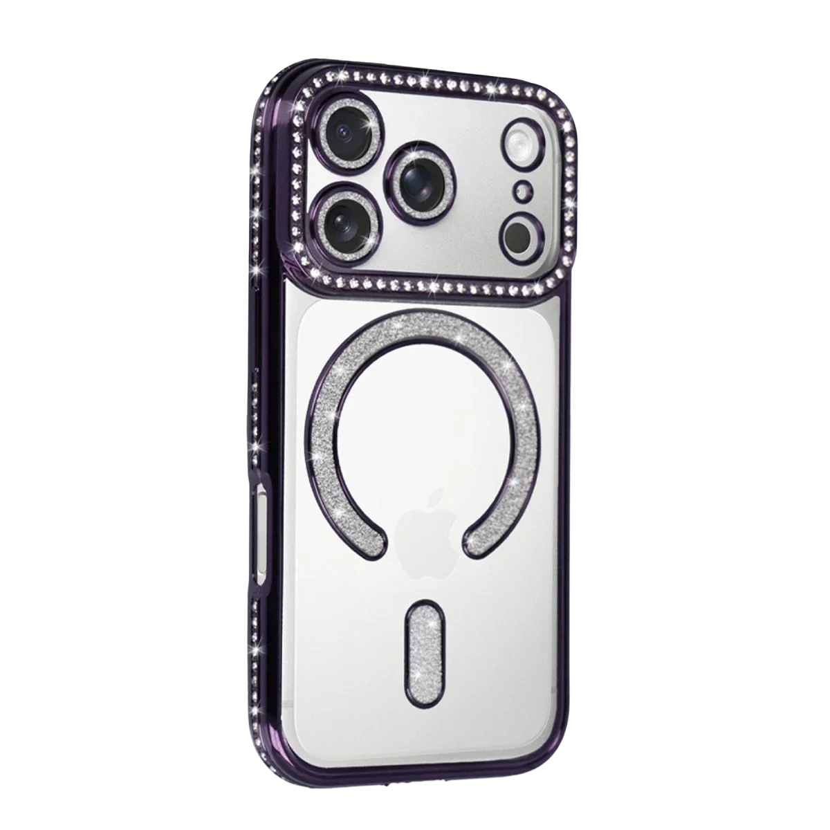 Apple iPhone 17 Pro Joke Simli Magneticsafe Kılıf - Derin Mor görsel 2