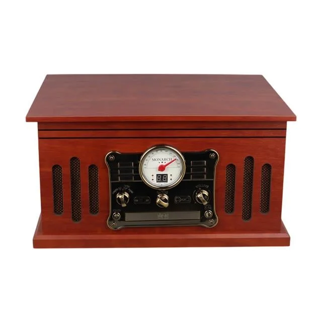 MagicVoice F39 Retro Vintage Çanta Pikap - CD - Kaset - Radyo - Bluetooth - AUX - USB Mp3 Çalar görsel 2