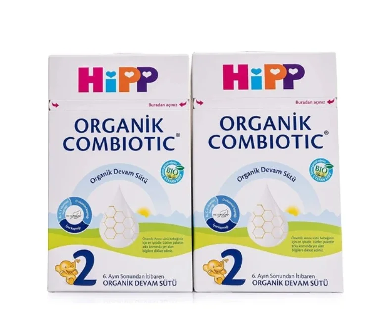 2 Organik Combiotic Bebek Sütü 800 Gr X2 Islak Mendil Hediyeli görsel 2