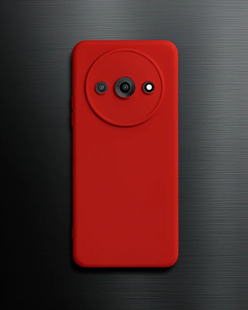 Xiaomi Redmi A3 4g Kılıf Nano İçi Kadife Silikon - Kırmızı