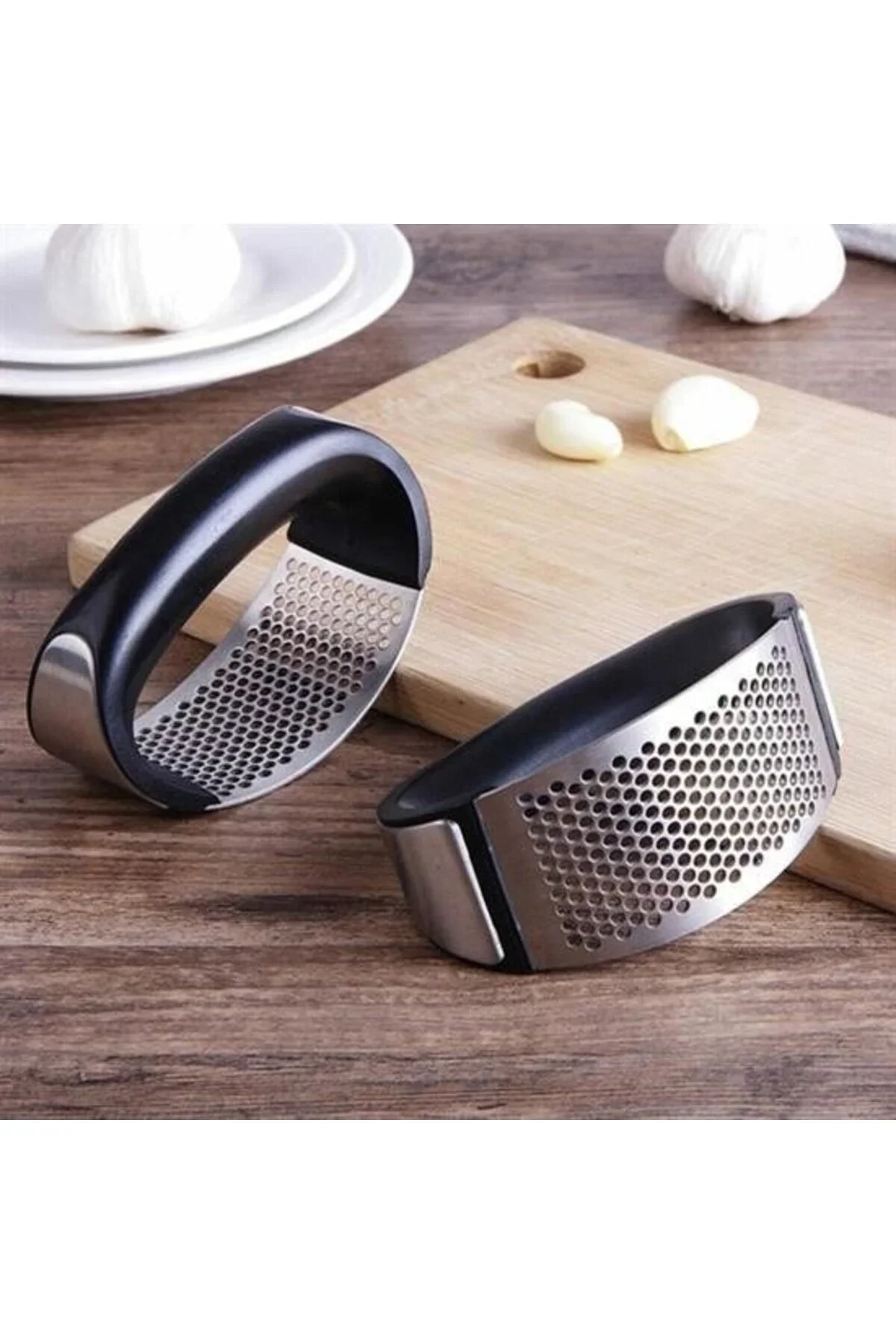 Yeni Sarımsak Ezici Paslanmaz Çelik Garlic Press görsel 3