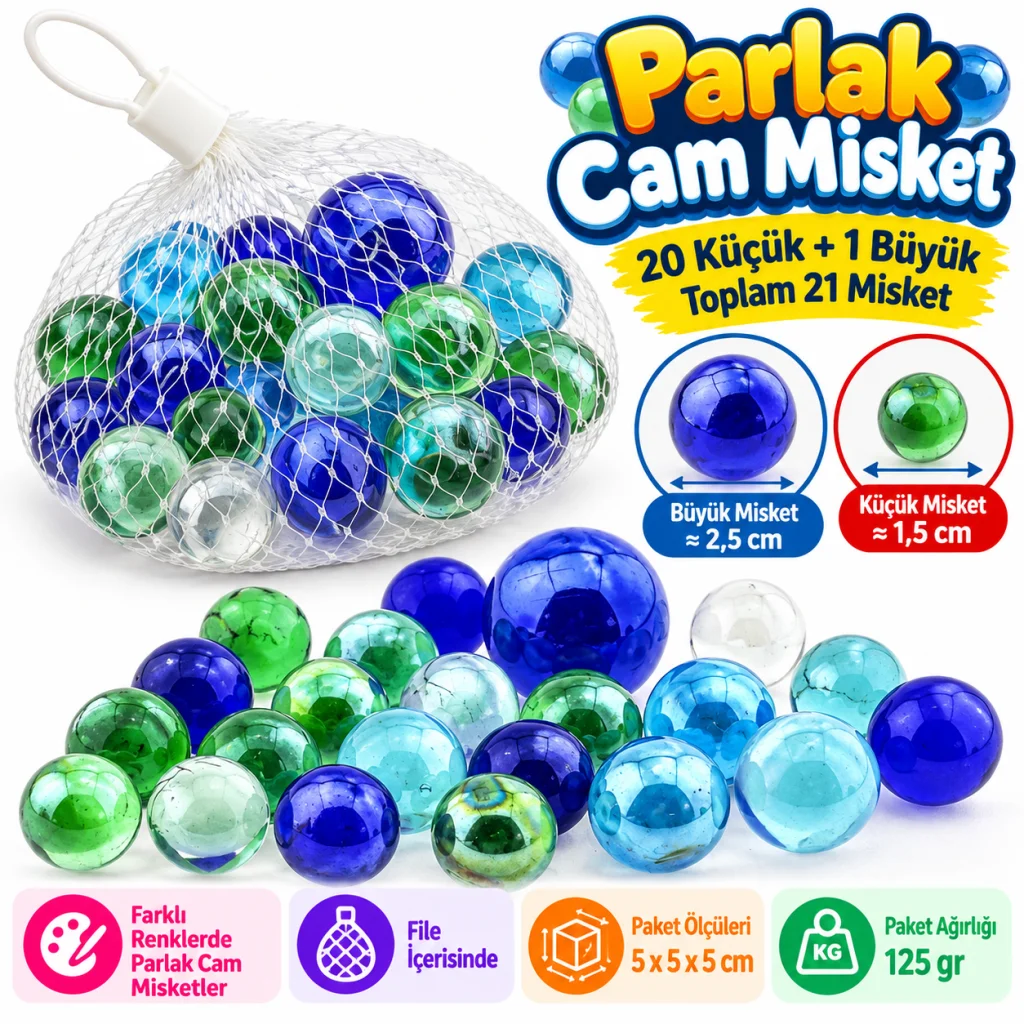 Parlak Cam Misket