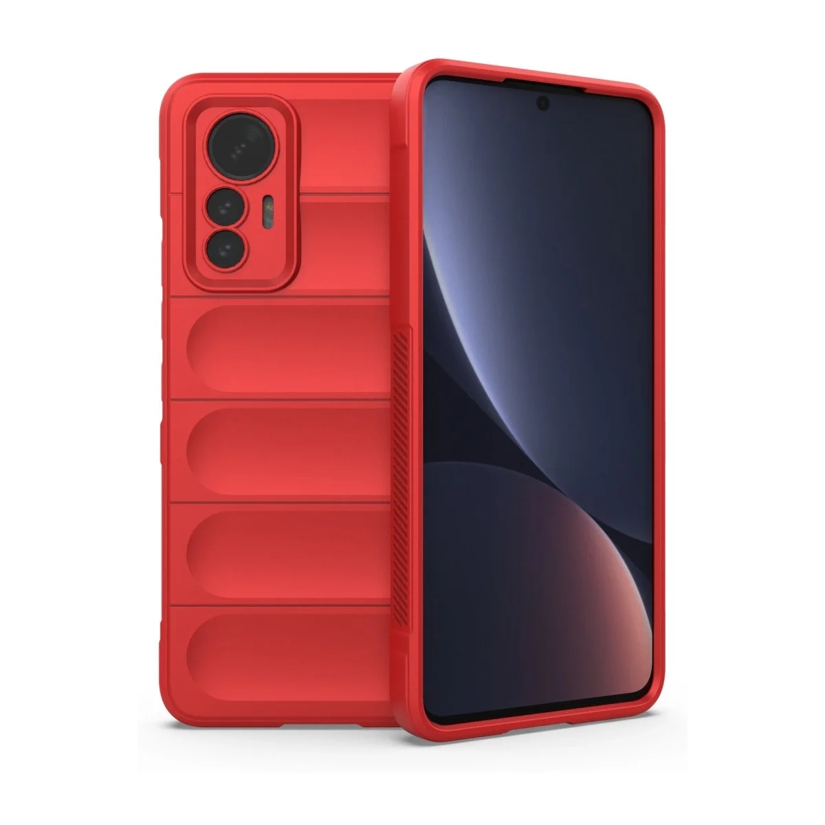 Xiao 12 Lite Kılıf Optimum Silikon - Kırmızı