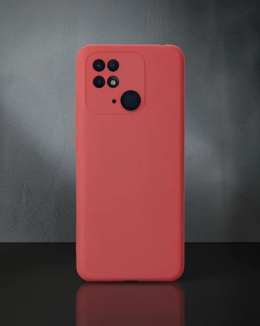 Xiaomi Redmi 10c Kılıf Nano İçi Kadife Silikon - Pudra