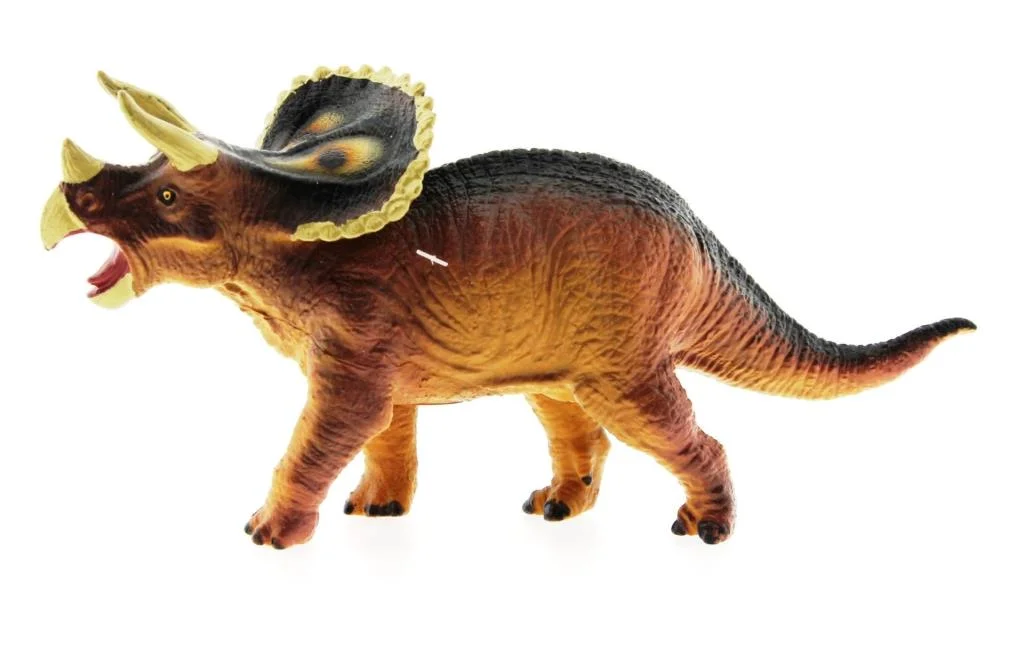 Yumuşak Plastik Dinozor Figür - Triceratops görsel 2