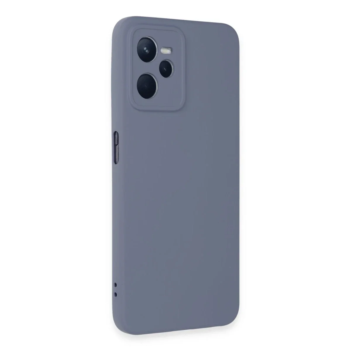 Realme C35 Kılıf Nano içi Kadife Silikon - Gri görsel 2