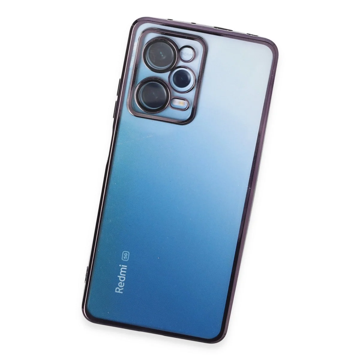 Xiaomi Redmi Note 12 Pro 5g Kılıf Razer Lensli Silikon - Mor görsel 3