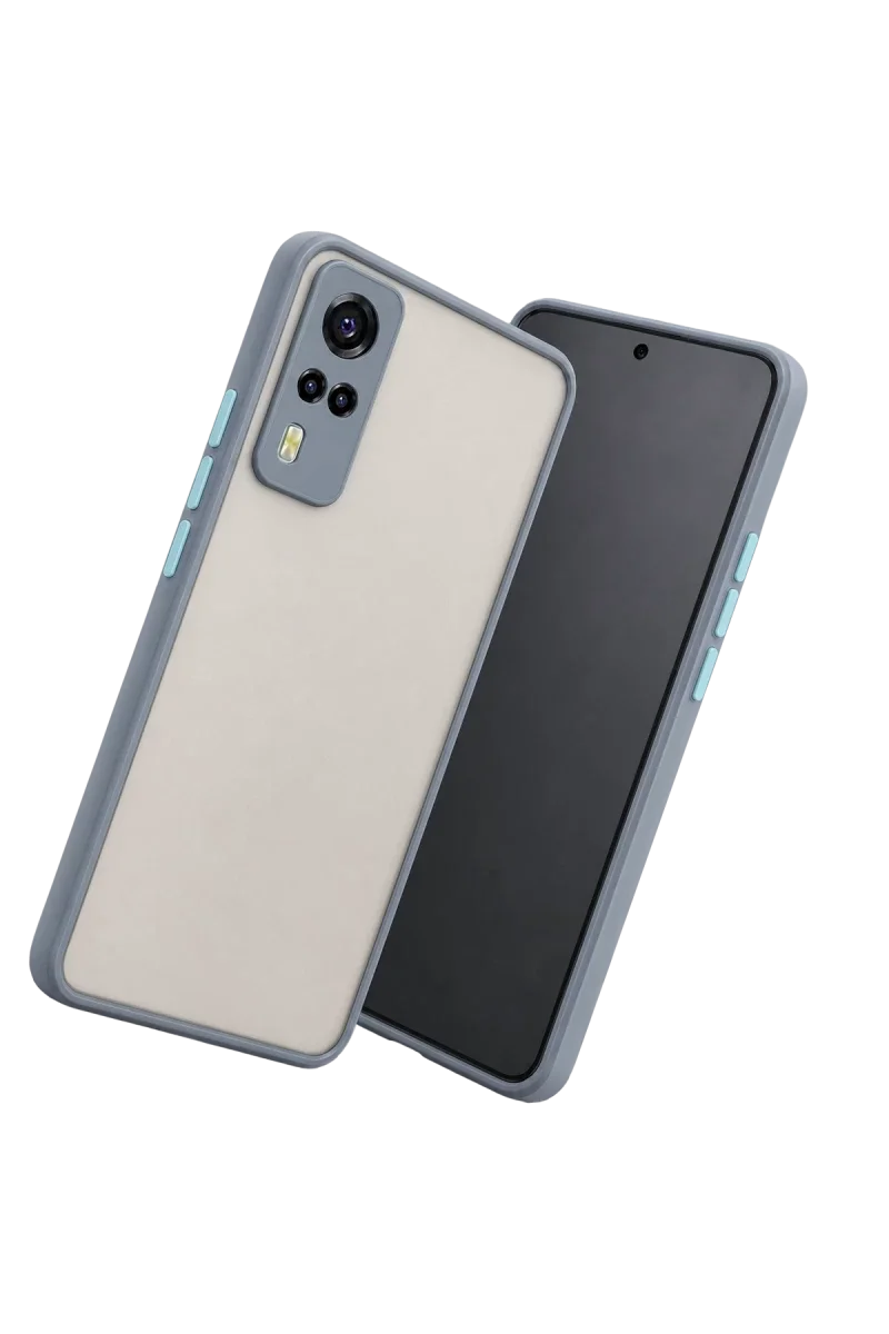 Vivo Y53S Kılıf Montreal Silikon Kapak - Gri görsel 3