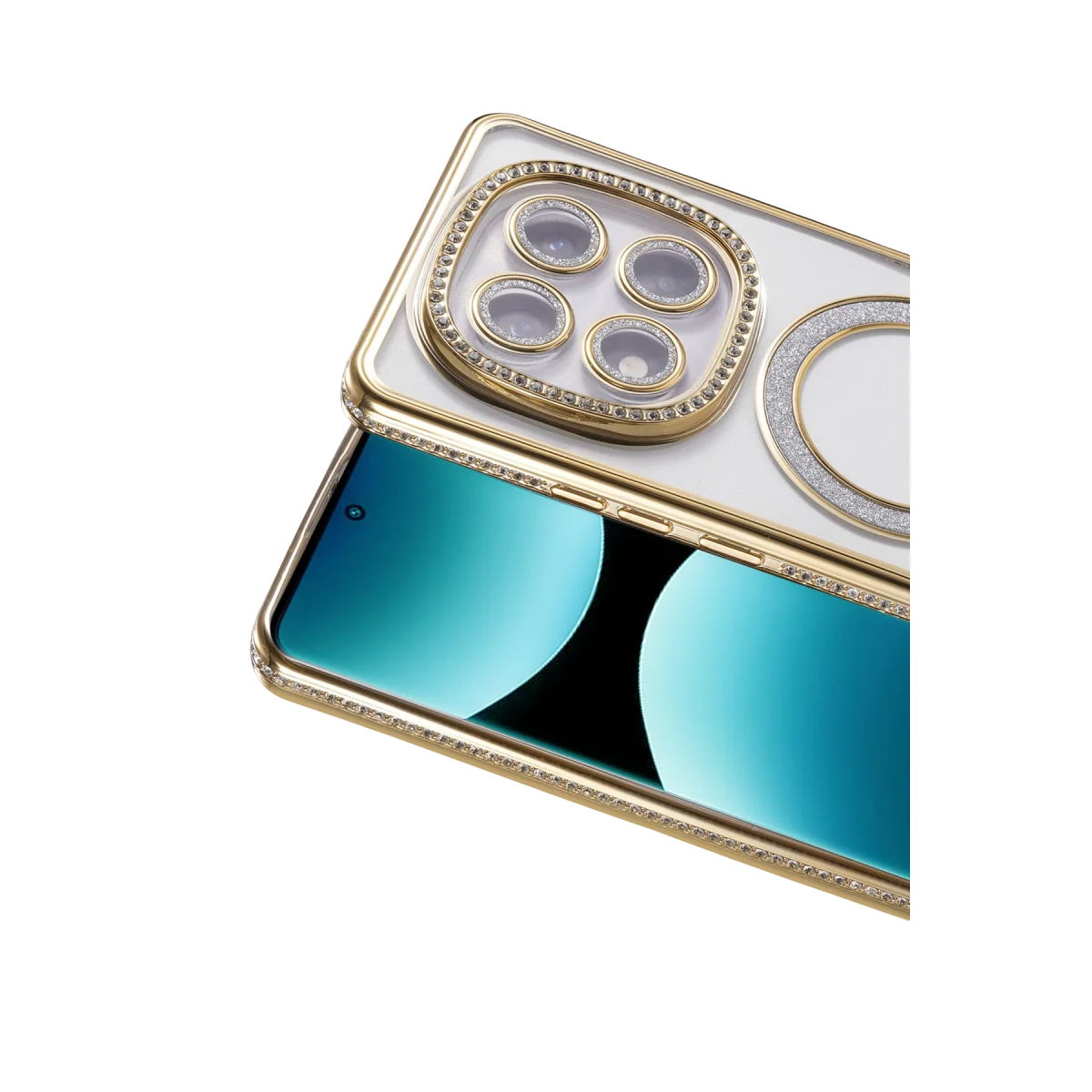 Xiaomi Redmi Note 15 Pro 5G Joke Simli Magneticsafe Kılıf - Gold görsel 2
