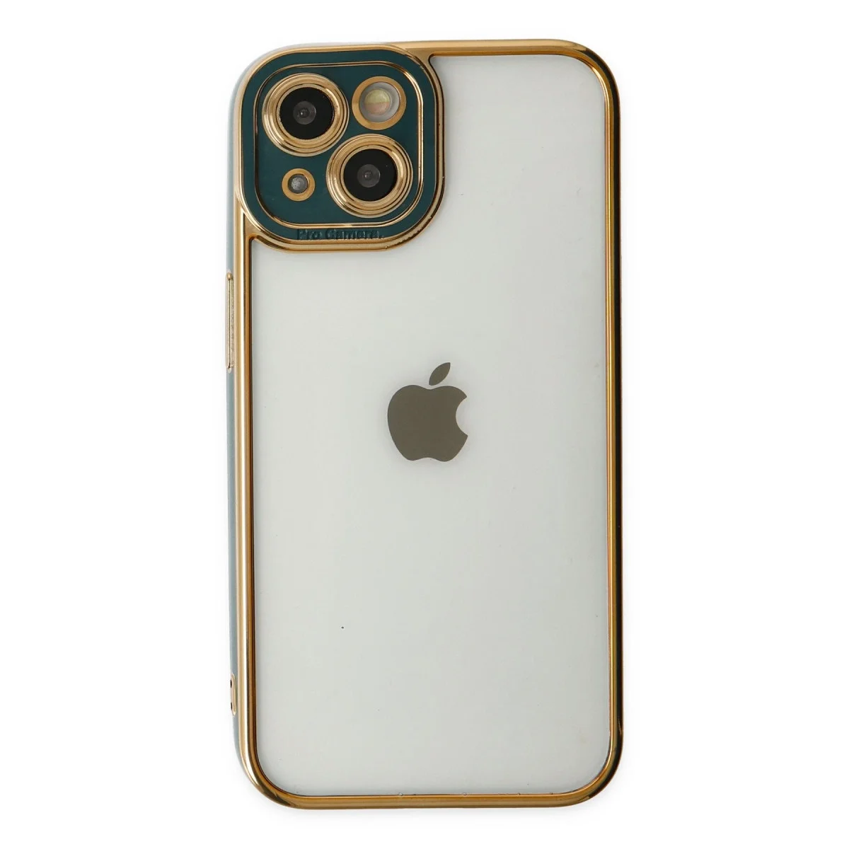 Apple İphone 14 Plus Kılıf Liva Lens Silikon - Yeşil görsel 2