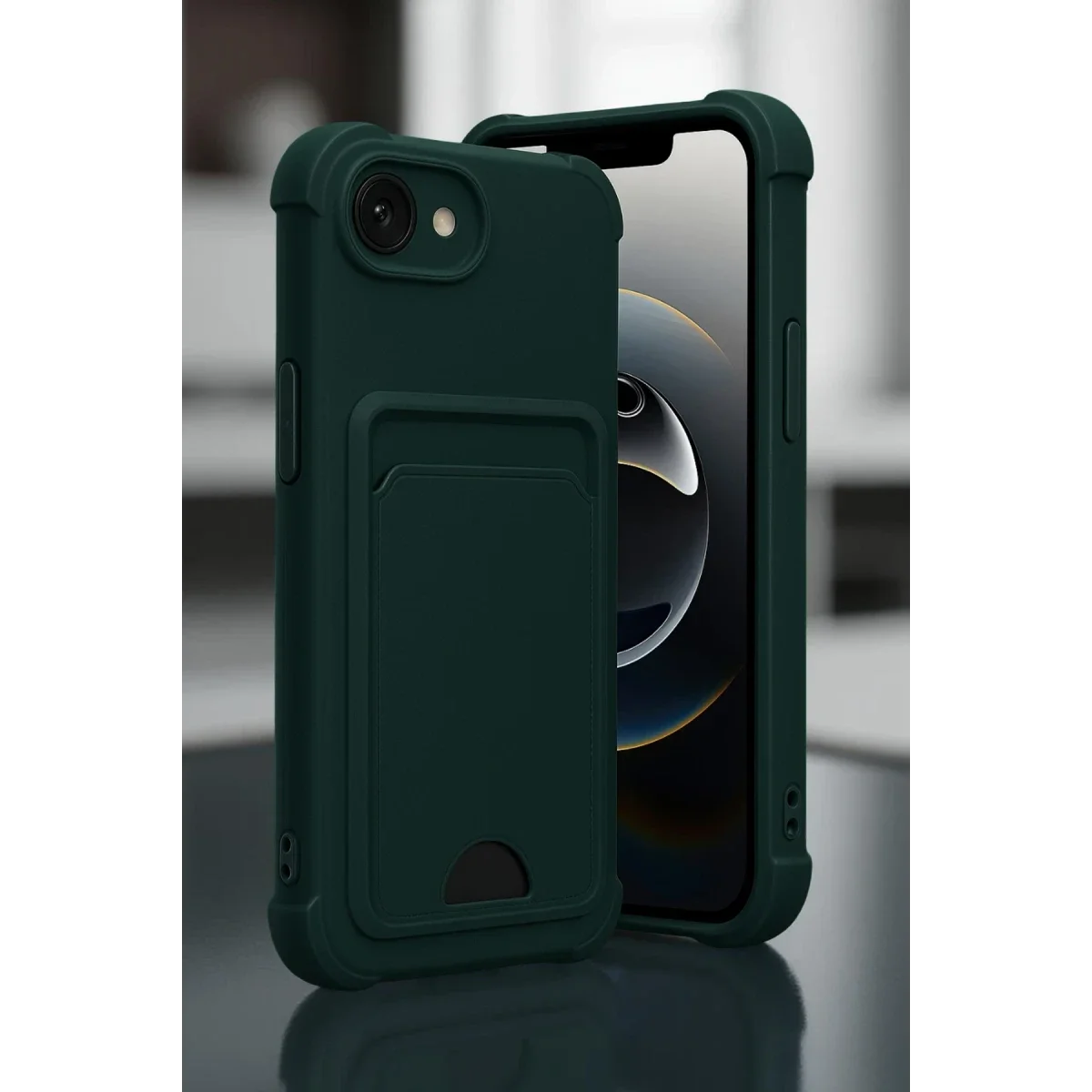 Apple iPhone 16E Kelvin Kartvizitli Silikon - Açık Yeşil görsel 2