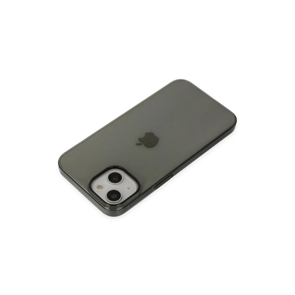 Apple İphone 14 Plus Kılıf Pc Sert Şeffaf Kapak - Siyah görsel 5