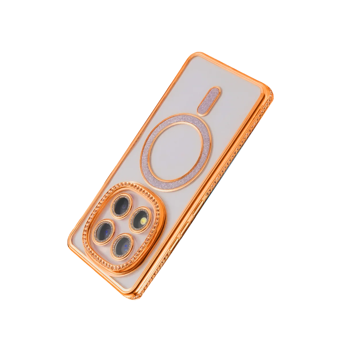Xiaomi Redmi Note 15 Pro 4G Joke Simli Magneticsafe Kılıf - Turuncu görsel 4