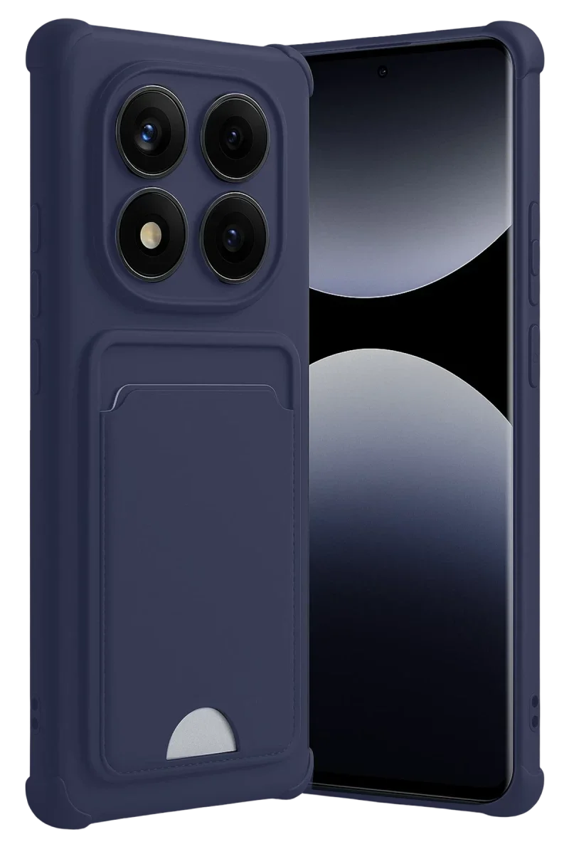 Xiao Red Note 14 Pro Plus Kelvin Kartvizitli Silikon - Lacivert