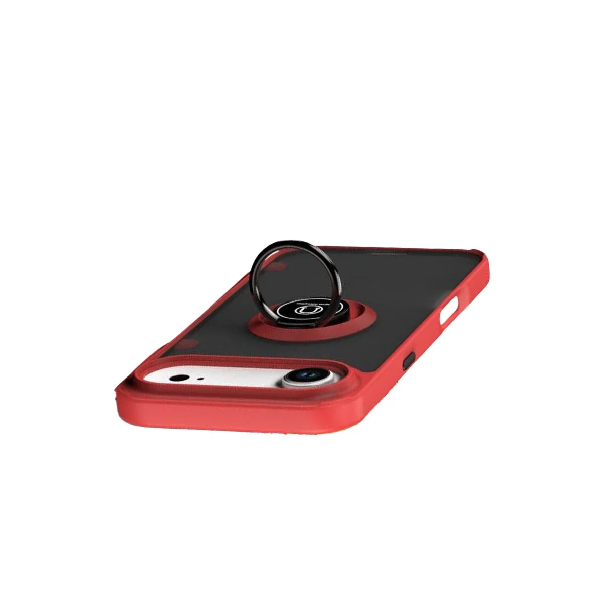 Apple iPhone 17 Air Montreal Yüzüklü Silikon Kapak - Kırmızı görsel 4