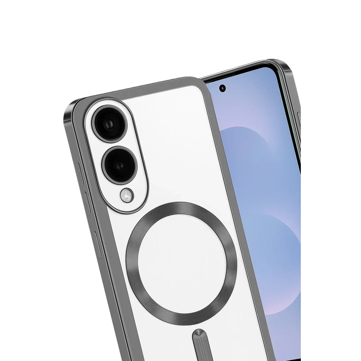Samsung Galaxy S25 Edge Kross Magneticsafe Kapak - Titan Gri görsel 3